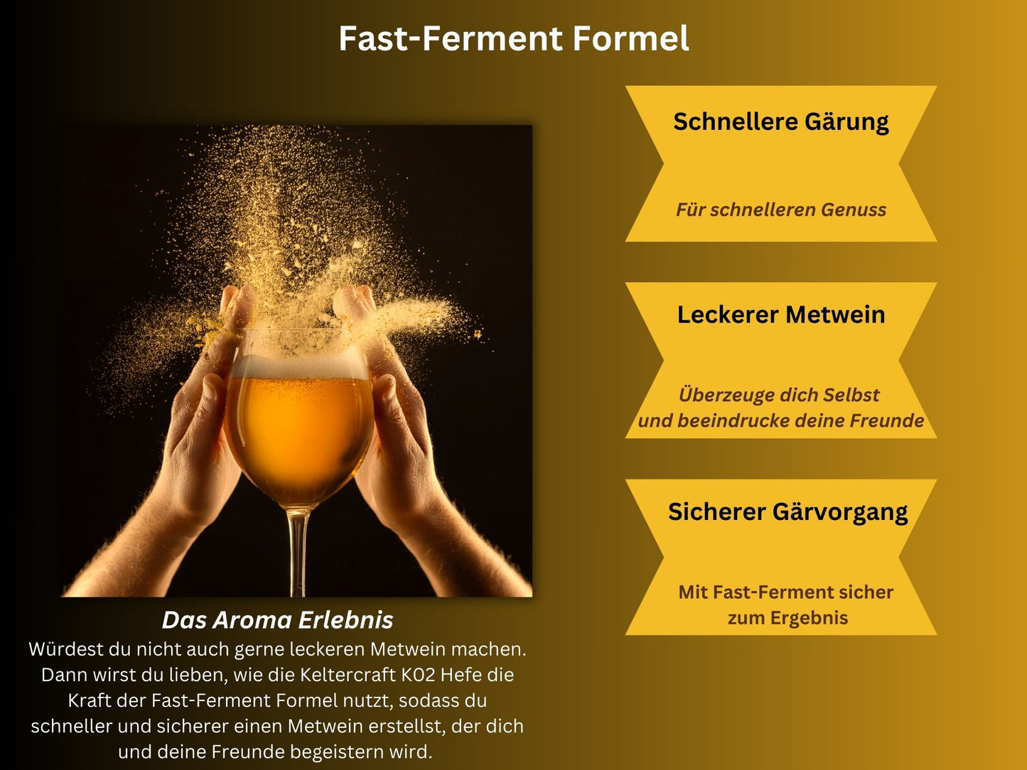 Keltercraft K02 Met Hefe [10g: Für 25L Honigwein] Trockenhefe Weinhefe Reinzuchthefe