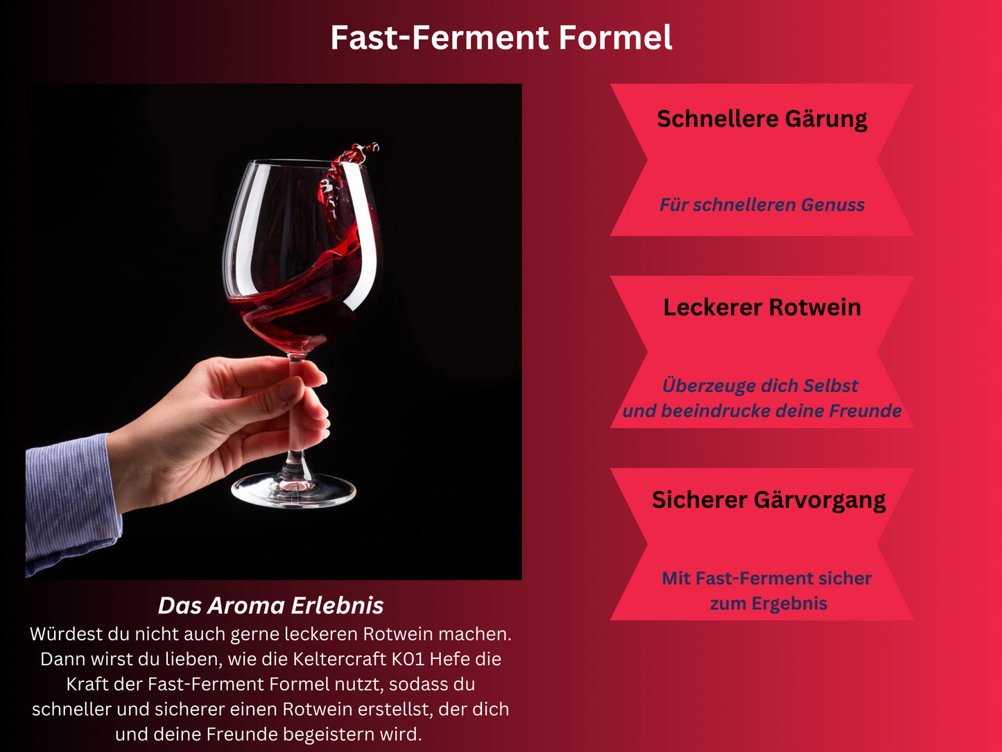 Keltercraft K01 Weinhefe [10g: Für 50L Portwein oder Weißwein] Trockenhefe Nährhefe Bordeaux | Mache deinen eigenen Wein!